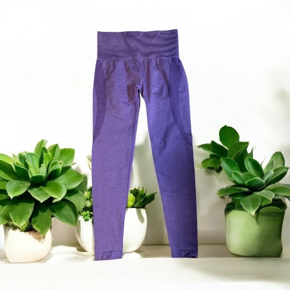 NVGTN Seamless Leggings Women S Purple High Waisted Contour Gym Yoga Pants